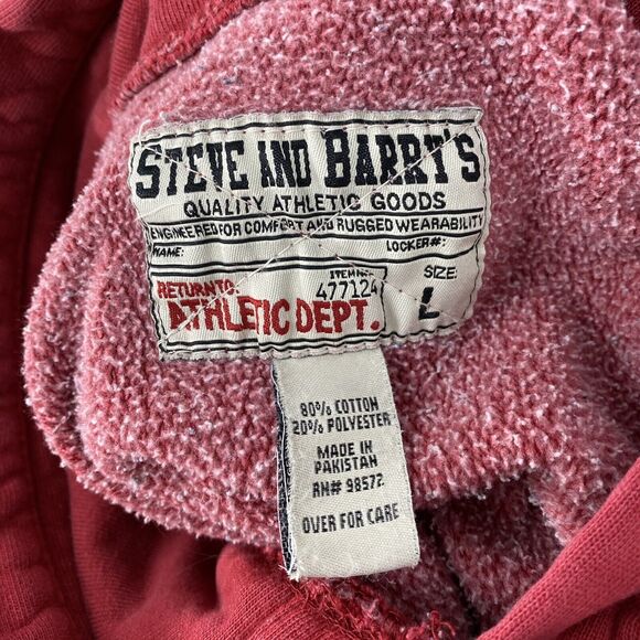 Y2K Sweatshirt Mens L Red Florida State Seminoles FSU Hoodie Heavy Steve & Barry - Picture 12 of 16